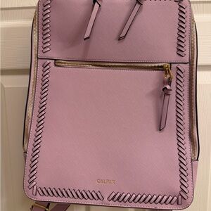 Calpak Lavender Backpack with Gold Accents